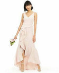 Adrianna Papell Crepe Cascade Gown by Vanessa Jane