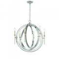 World Imports Rondure 6-Light Polished Nickel Chandelier, Adjustable Height by Vanessa Jane