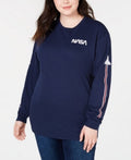 Mighty Fine Trendy Plus Size Cotton Rocket-Print T-Shirt, Size 2X by Vanessa Jane