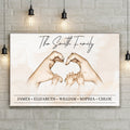 Mother's Day Sign Family Heart by Tailored Canvases