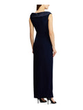 Lauren by Ralph Lauren Women Gown Sz Satin Portrait-Collar by Vanessa Jane