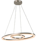 Trans Globe Lighting MDN-1406 Optic II 15.75 Indoor Satin Nickel Modern Pendant by Vanessa Jane