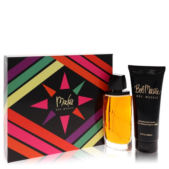 Mackie by Bob Mackie Gift Set -- 3.4 oz Eau De Toilette Spray + 6.8 oz Body Cream for Women by Avera Group