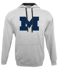 NCAA Michigan Wolverines Mens Hood 50/50 Fleece Top, Gray, Small by Vanessa Jane