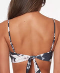 Sanctuary Womens Black Floral Stretch Tie Removable Cups Bikini, Size Small by Vanessa Jane