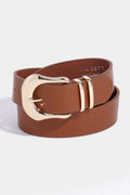 Classic Vegan Leather Belt by Boutique 23