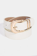 Classic Vegan Leather Belt by Boutique 23