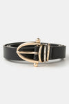 Triple Ring Vegan Leather Belt