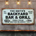 Backyard Bar & Grill Sign XXIV by Tailored Canvases