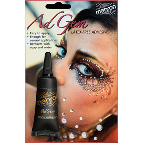 mehron AdGem Latex Free Adhesive - w/12 Rhinestones by Avera Group