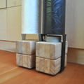 Yoga Mat Tube Floor Stand | White by Mache