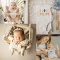 Macrame Swing & Love Mom Bodysuit Bundle by Finn + Emma