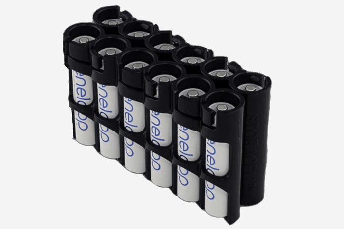 Magnetic AAA 12 Pack (Carbon Fiber) by Storacell