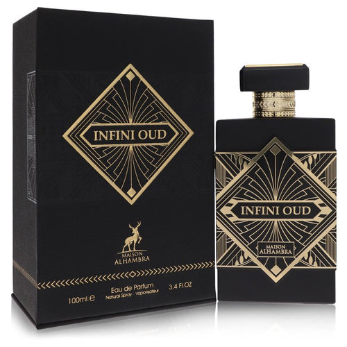 Maison Alhambra Infini Oud by Maison Alhambra Eau De Parfum Spray (Unisex) 3.4 oz for Men by Avera Group