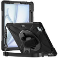 iPad Air 13-inch (M2 / M3 / M4) Case - Heavy-Duty, Hand Strap | Raider X Series by Zerodamage Sahara Case LLC