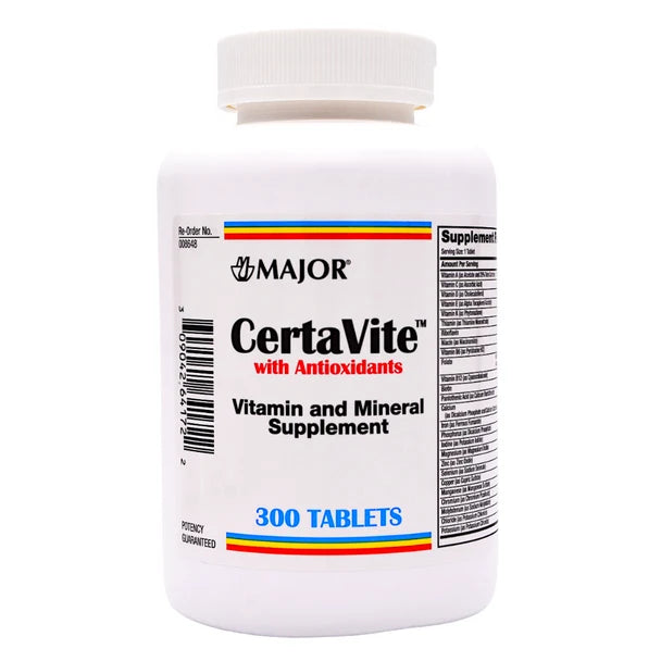 MAJOR Certa-Vite Multivitamins (300 Tablets) by Pasteur Pharmacy