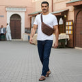Cambridge Full-Grain Leather Waist Pack by MiamiLeathers.com