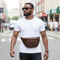 Cambridge Full-Grain Leather Waist Pack by MiamiLeathers.com