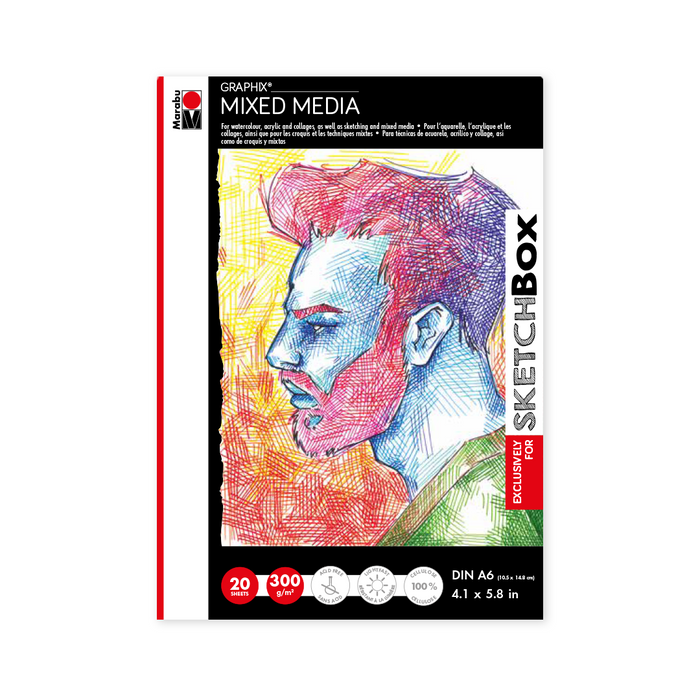 Marabu Graphix Mixed Media Paper--SketchBox Exclusive Size by ShopSketchBox