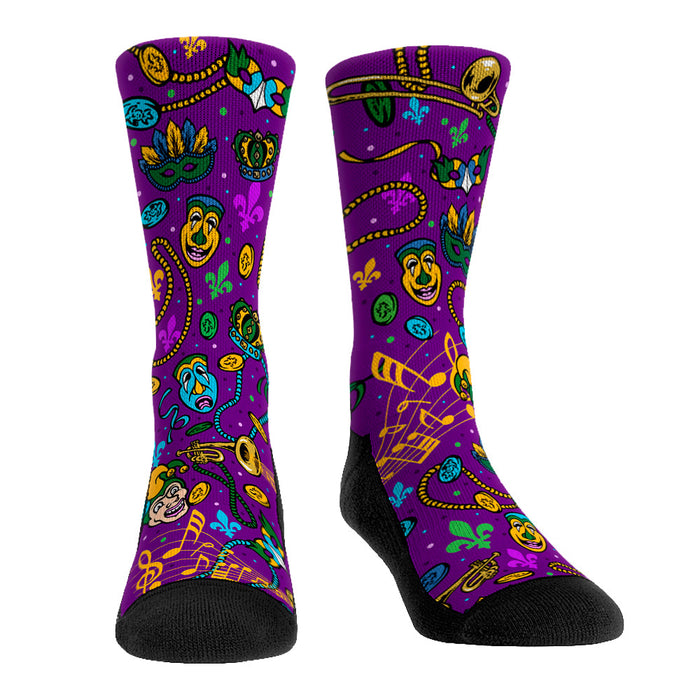 Mardi Gras - Party All-Over by Rock 'Em Socks