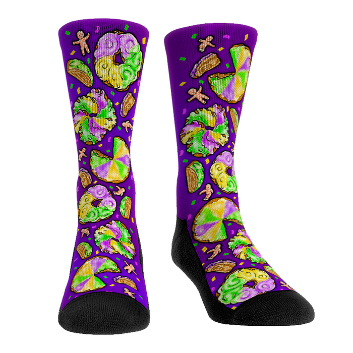 Mardi Gras - King Cake Baby All-Over by Rock 'Em Socks