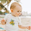 graphic bodysuit | rad like my dad by Finn + Emma