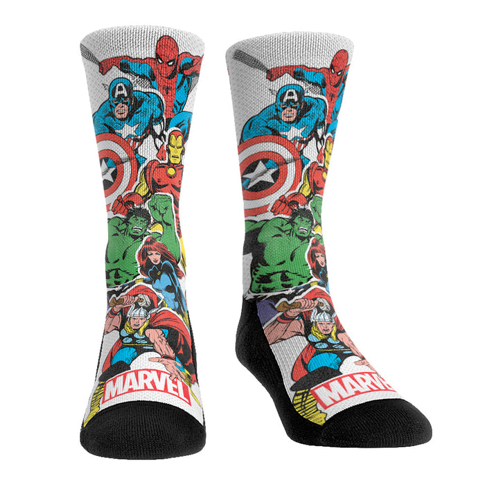 Marvel Classic Stacked Characters by Rock 'Em Socks