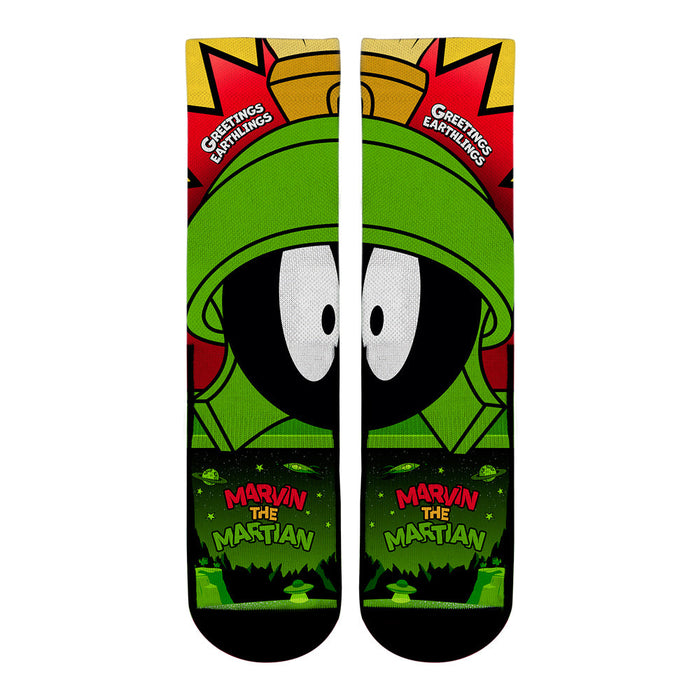 Marvin The Martian - Split Face by Rock 'Em Socks