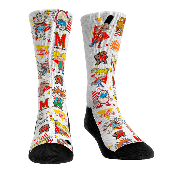 Maryland Terrapins - 90's Nickelodeon Characters All-Over by Rock 'Em Socks