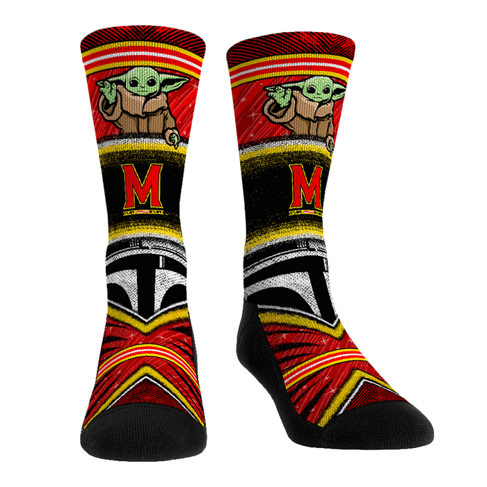 Maryland Terrapins - Star Wars - Grogu Intergalactic Fan by Rock 'Em Socks