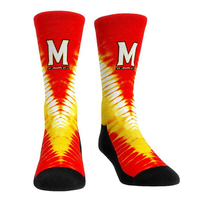 Maryland Terrapins - V Shape Tie Dye by Rock 'Em Socks