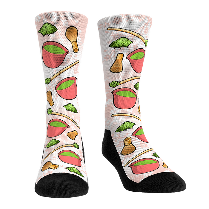 Matcha All-Over (Pink) by Rock 'Em Socks