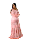 Off The Shoulder Maxi Dress {undergarment attached} by The House of Stylez