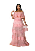 Off The Shoulder Maxi Dress {undergarment attached} by The House of Stylez