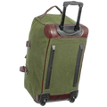 Maxwell Waxed Canvas Rolling Duffel Bag for Weekend and Business Travel
