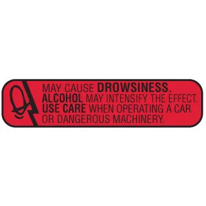 Label -May Cause Drowsiness 15Ct by Pasteur Pharmacy