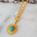 Meet Me in Mykonos Toggle Necklace - Turquoise by Christina Greene