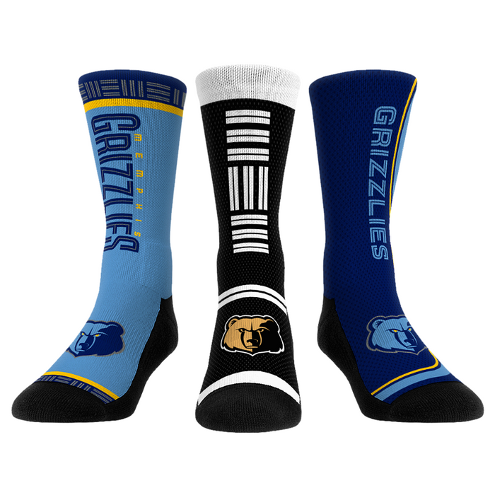 Memphis Grizzlies - Ultimate Jersey - 3-Pack by Rock 'Em Socks