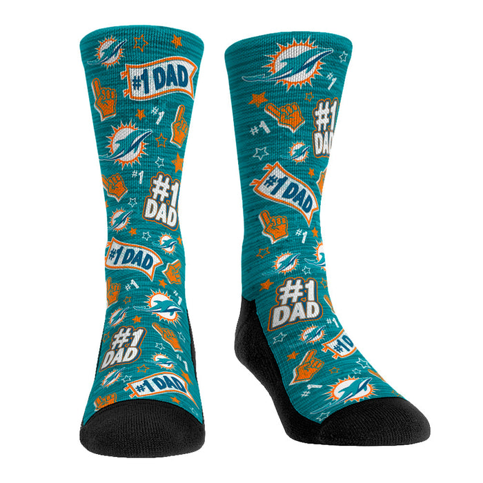Miami Dolphins - #1 Dad by Rock 'Em Socks