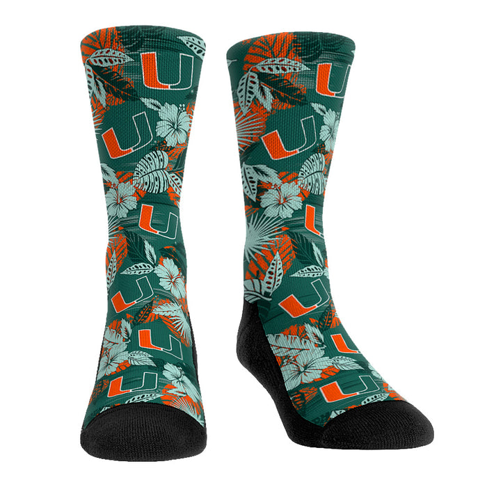 Miami Hurricanes - Floral by Rock 'Em Socks