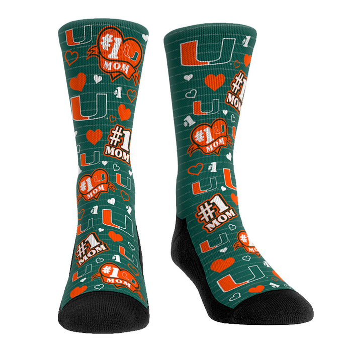 Miami Hurricanes - #1 Mom by Rock 'Em Socks