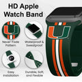 Miami Hurricanes HD Apple Watch Band by Affinity Bands