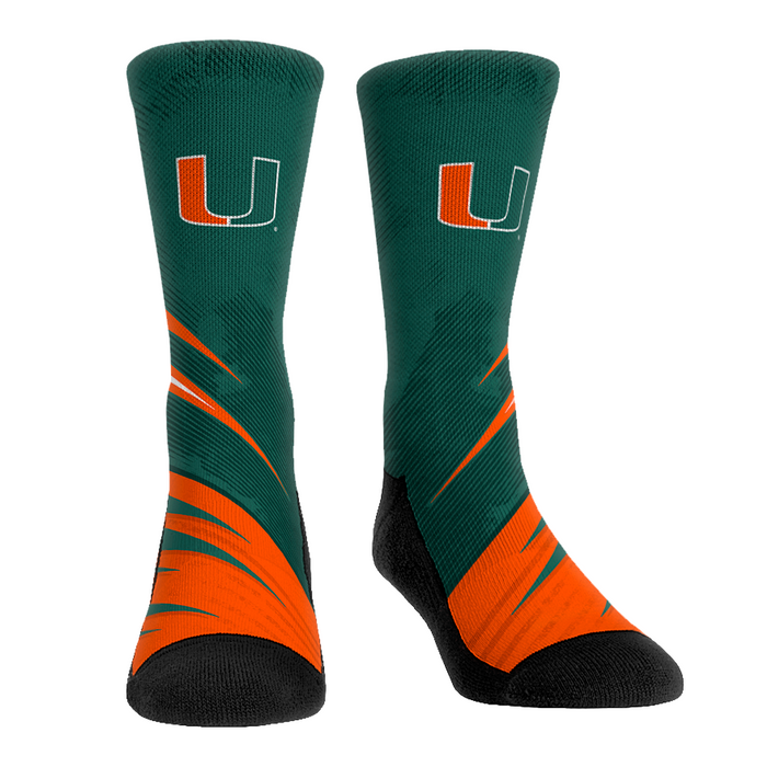 Miami Hurricanes - Slash Slant by Rock 'Em Socks