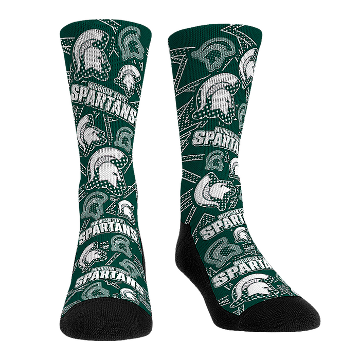 Michigan State Spartans - Microdot All-Over by Rock 'Em Socks