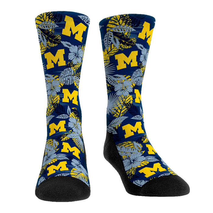 Michigan Wolverines - Floral by Rock 'Em Socks