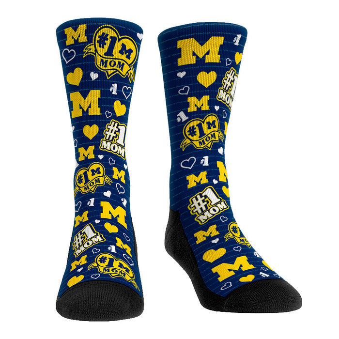 Michigan Wolverines - #1 Mom by Rock 'Em Socks
