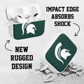 Michigan State MSU Spartans HDX Apple Airpods Pro 1 & 2 Case Cover by Affinity Bands