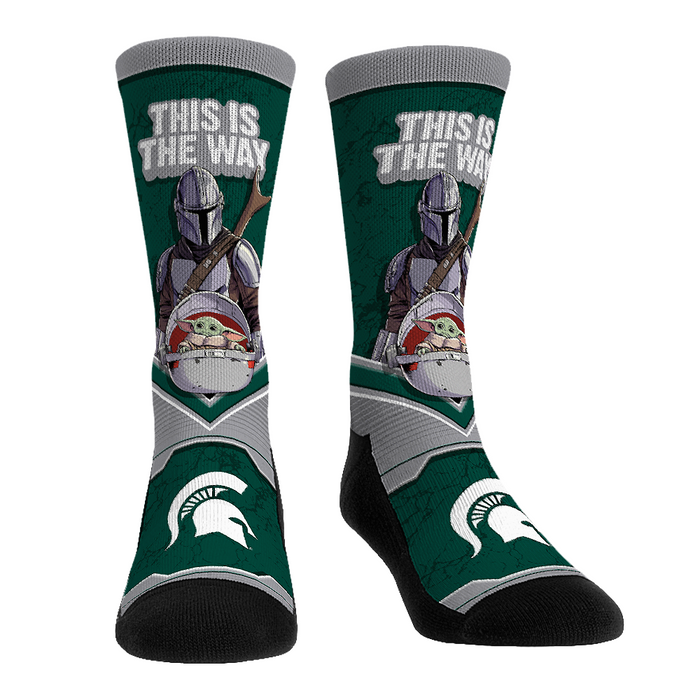 Michigan State Spartans - Star Wars - This Is The Way by Rock 'Em Socks