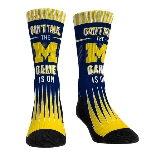 Michigan Wolverines - Can't Talk by Rock 'Em Socks