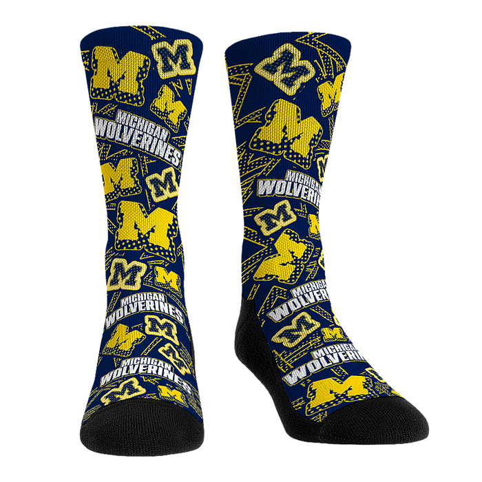 Michigan Wolverines - Microdot All-Over by Rock 'Em Socks